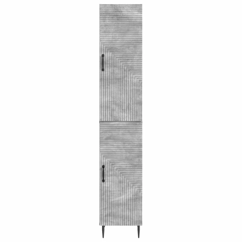 Spintelė 2 pcs Betono pilka 33 x 34,5 x 89,5 cm