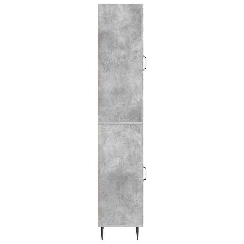 Spintelė 2 pcs Betono pilka 33 x 34,5 x 89,5 cm