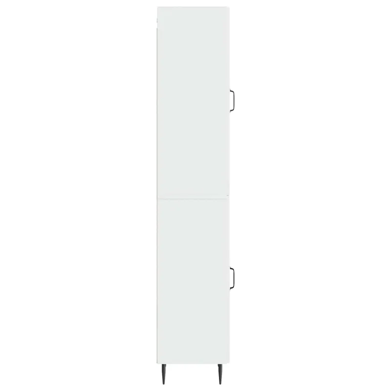 Spintelė 2 pcs Itin blizgi balta 33 x 34,5 x 89,5 cm