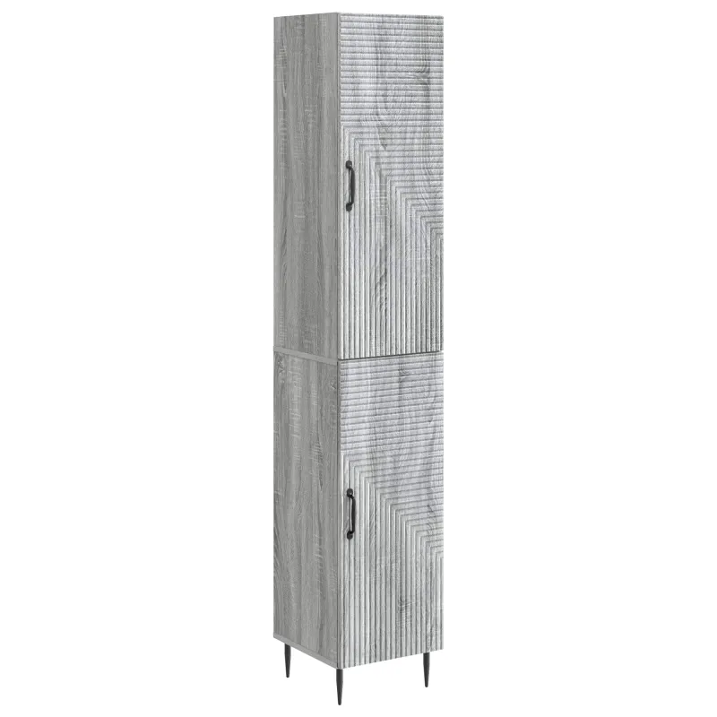 Spintelė 2 pcs Pilka Sonoma 33 x 34,5 x 89,5 cm