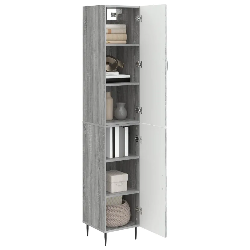 Spintelė 2 pcs Pilka Sonoma 33 x 34,5 x 89,5 cm