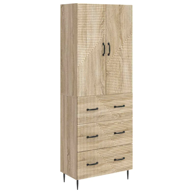 Spintelė 2 pcs Sonoma ąžuolas 66 x 34,5 x 90 cm