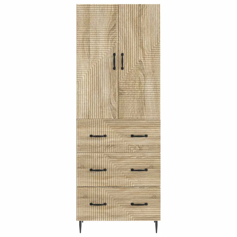 Spintelė 2 pcs Sonoma ąžuolas 66 x 34,5 x 90 cm