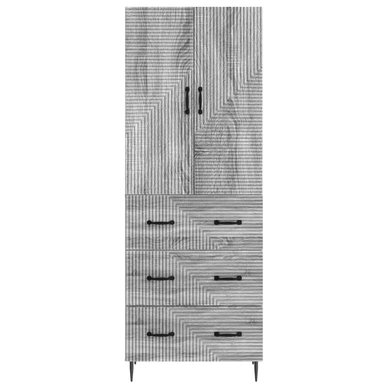 Spintelė 2 pcs Pilka Sonoma 66 x 34,5 x 90 cm Apdirbta mediena