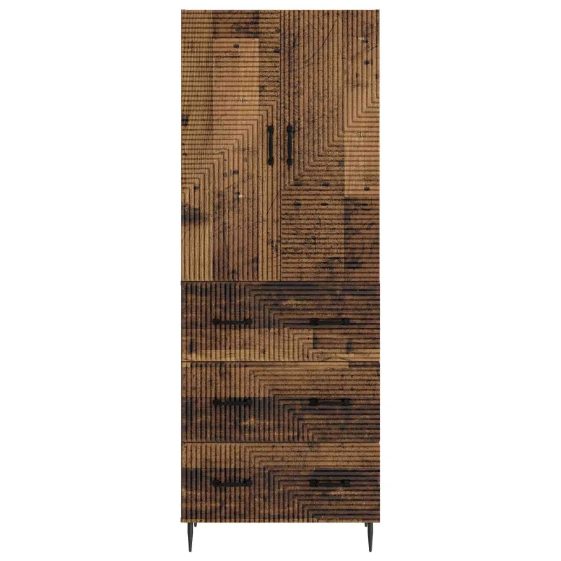 Spintelė 2 pcs Sendintos medienos 66 x 34,5 x 90 cm