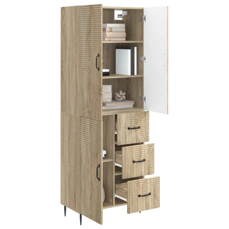 Spintelė 2 pcs Sonoma ąžuolas 66 x 34,5 x 89,5 cm