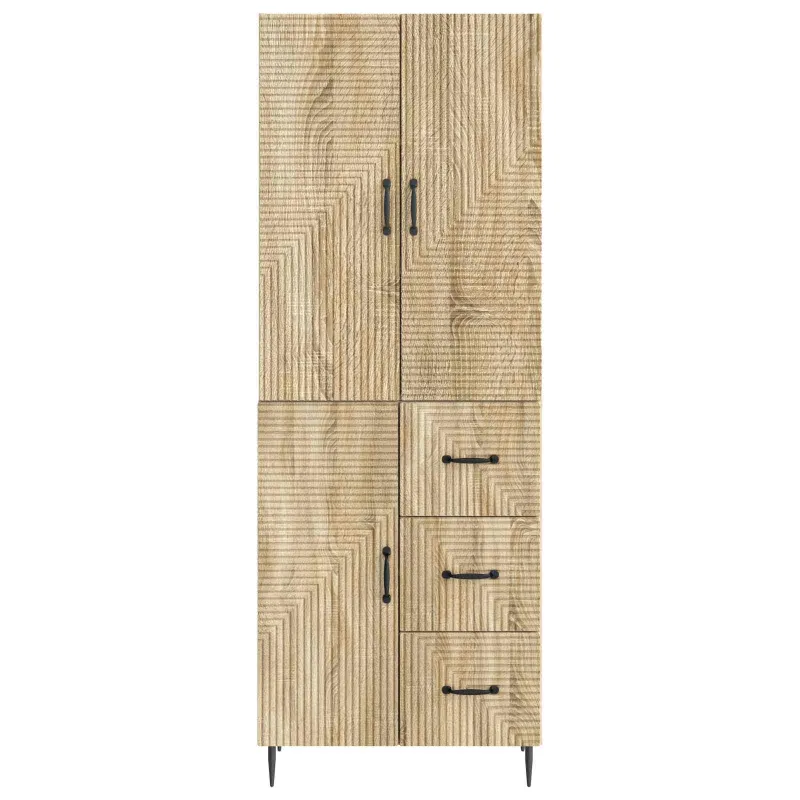 Spintelė 2 pcs Sonoma ąžuolas 66 x 34,5 x 89,5 cm