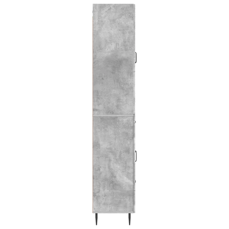 Spintelė 2 pcs Betono pilka 66 x 34,5 x 89,5 cm