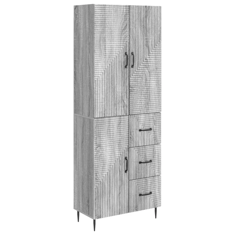 Spintelė 2 pcs Pilka Sonoma 66 x 34,5 x 89,5 cm