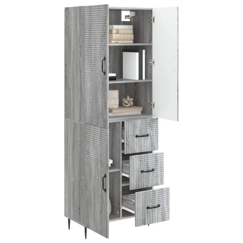 Spintelė 2 pcs Pilka Sonoma 66 x 34,5 x 89,5 cm