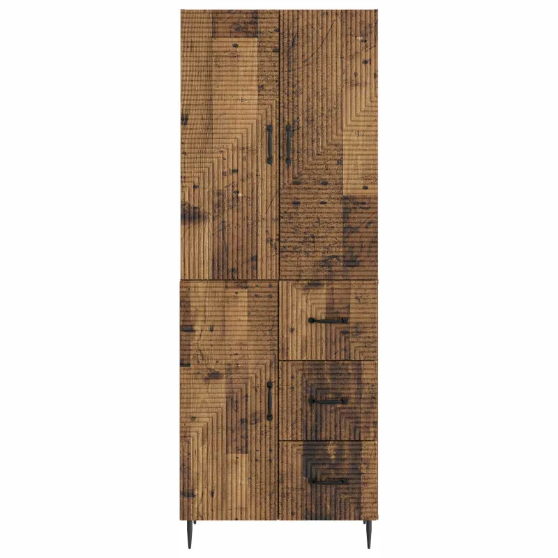 Spintelė 2 pcs Sendintos medienos 66 x 34,5 x 89,5 cm