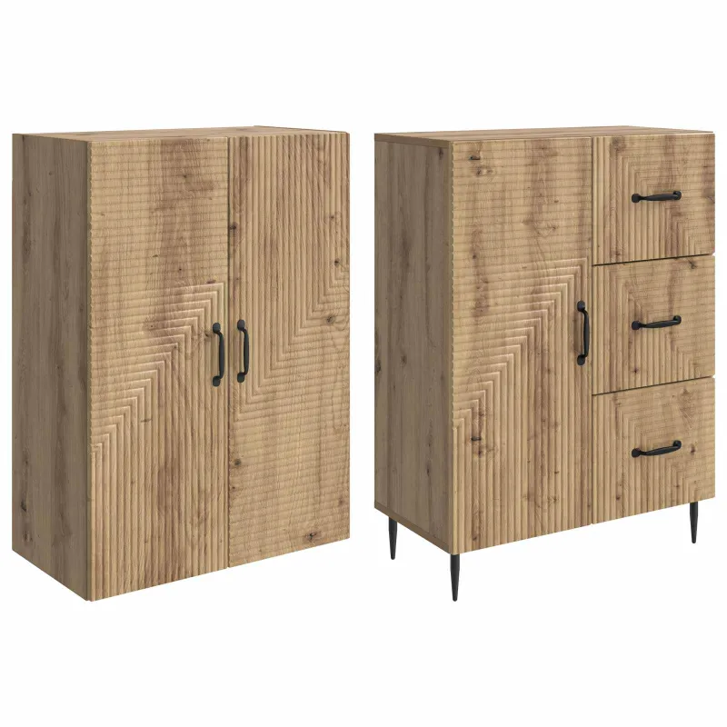 Spintelė 2 pcs Artisano ąžuolo 66 x 34,5 x 89,5 cm