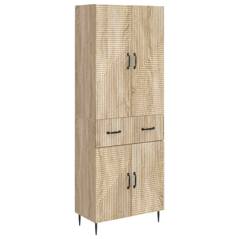 Spintelė 2 pcs Sonoma ąžuolas 66 x 34,5 x 89,5 cm