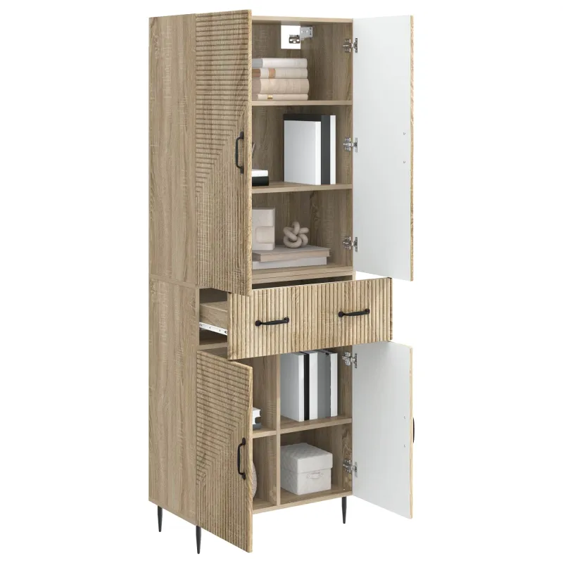 Spintelė 2 pcs Sonoma ąžuolas 66 x 34,5 x 89,5 cm