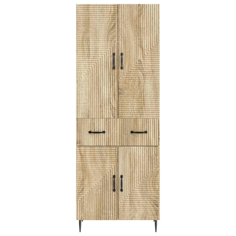 Spintelė 2 pcs Sonoma ąžuolas 66 x 34,5 x 89,5 cm