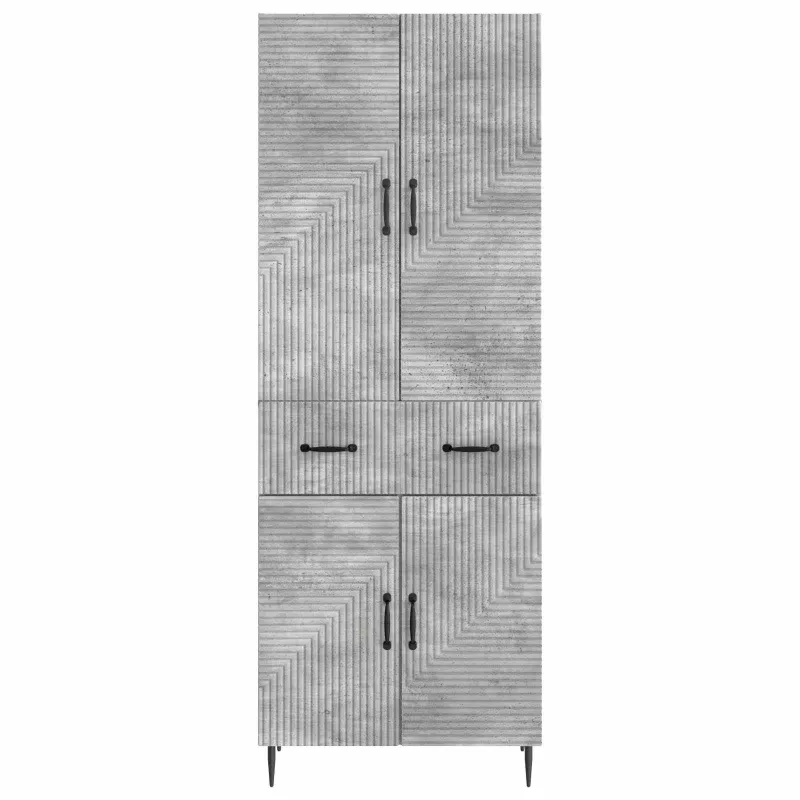 Spintelė 2 pcs Betono pilka 66 x 34,5 x 89,5 cm