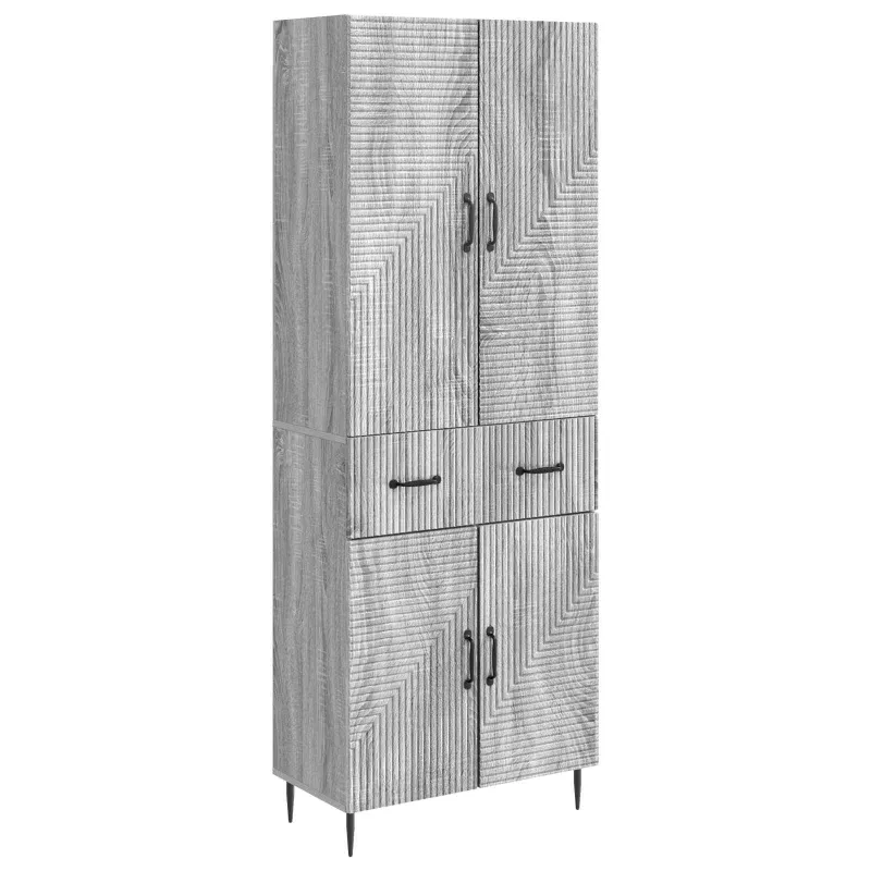 Spintelė 2 pcs Pilka Sonoma 66 x 34,5 x 89,5 cm