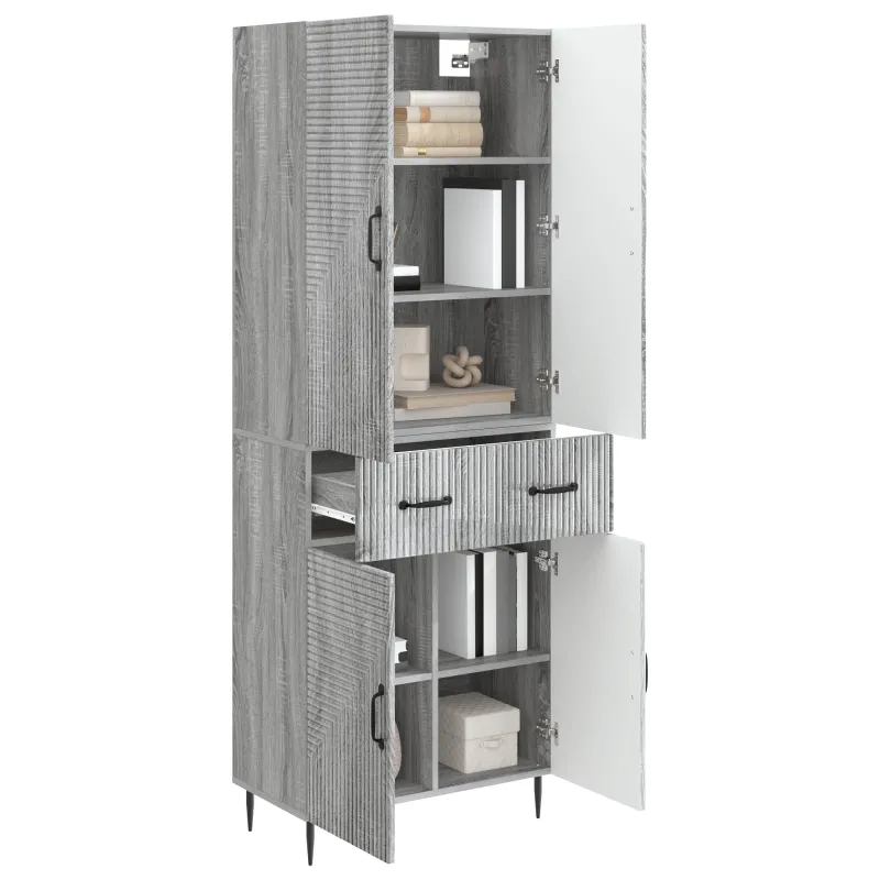 Spintelė 2 pcs Pilka Sonoma 66 x 34,5 x 89,5 cm