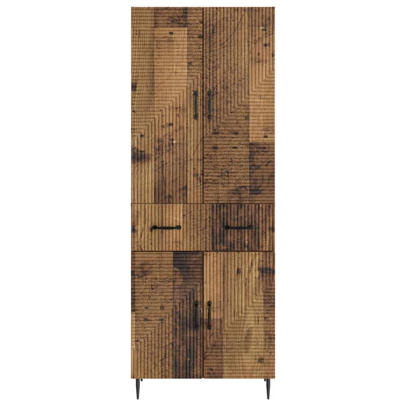 Spintelė 2 pcs Sendintos medienos 66 x 34,5 x 89,5 cm