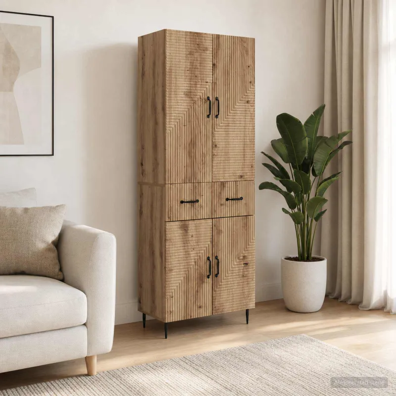 Spintelė 2 pcs Artisano ąžuolo 66 x 34,5 x 89,5 cm