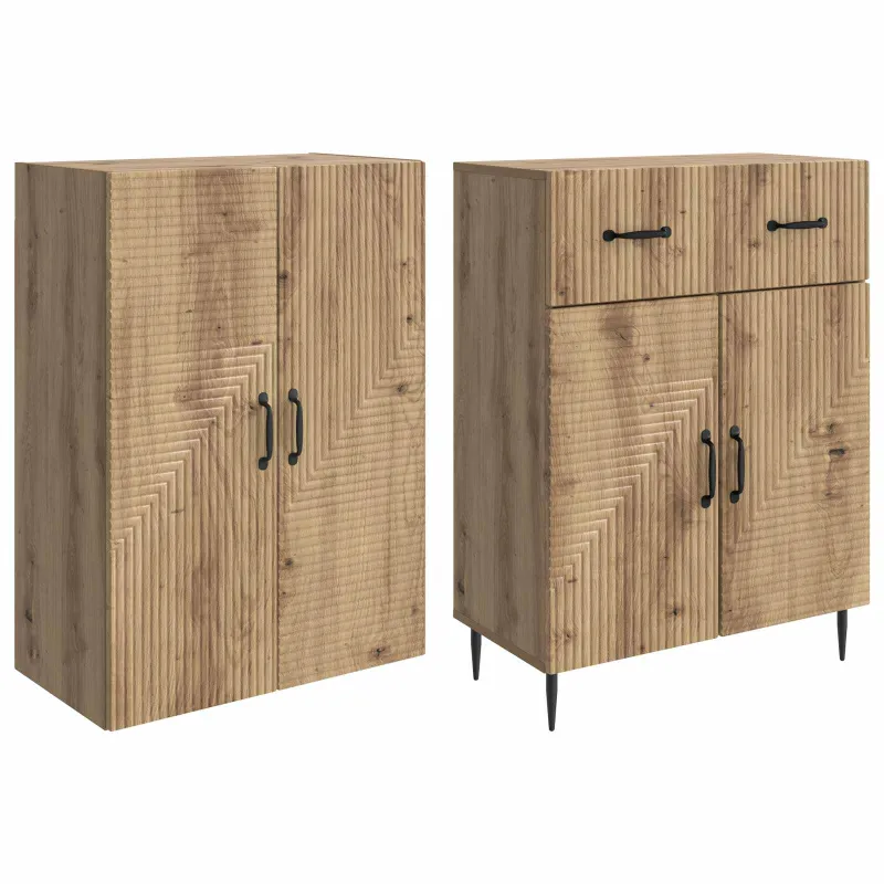 Spintelė 2 pcs Artisano ąžuolo 66 x 34,5 x 89,5 cm