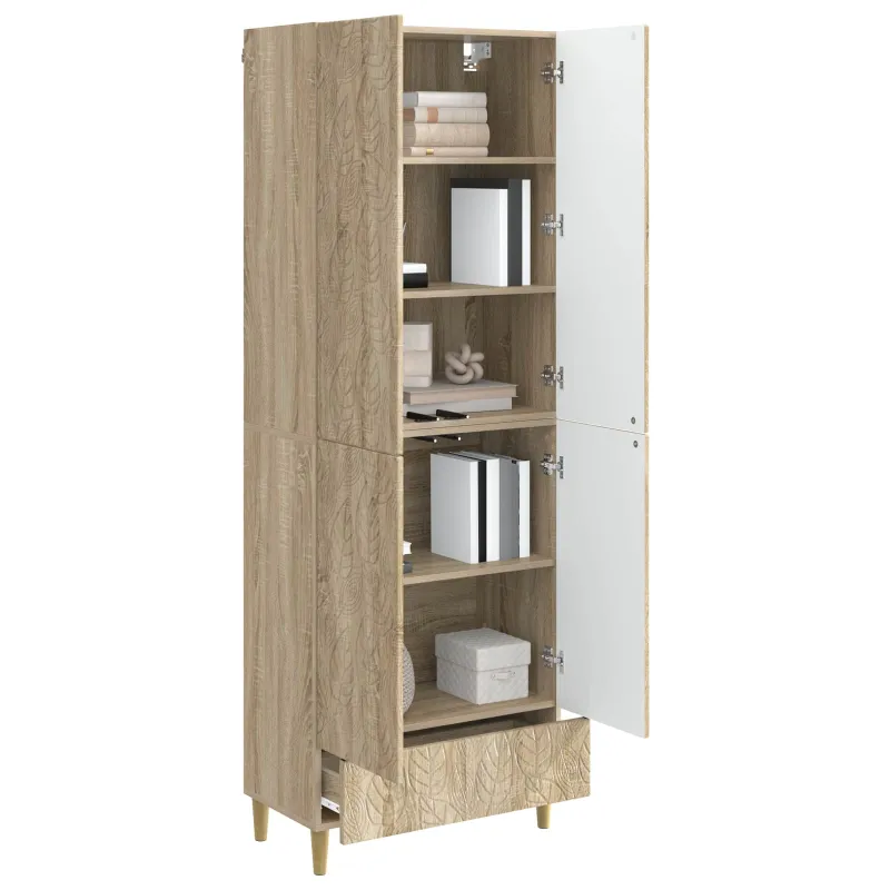 Spintelė 2 pcs Sonoma ąžuolas Apdirbta mediena