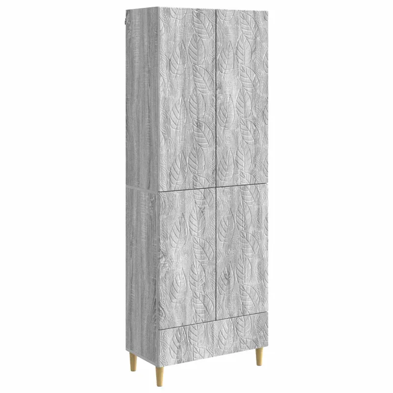 Spintelė 2 pcs Pilka Sonoma Apdirbta mediena