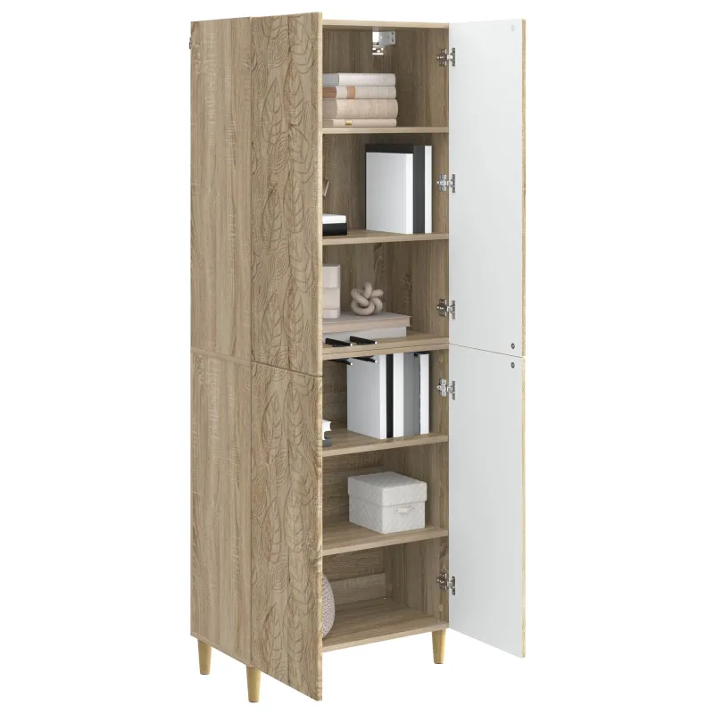 Spintelė 2 pcs Sonoma ąžuolas Apdirbta mediena