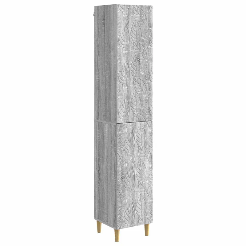 Spintelė 2 pcs Pilka Sonoma Apdirbta mediena