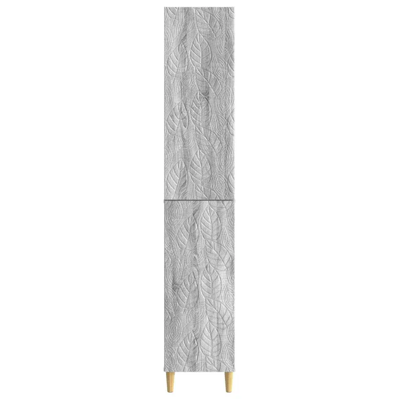 Spintelė 2 pcs Pilka Sonoma Apdirbta mediena