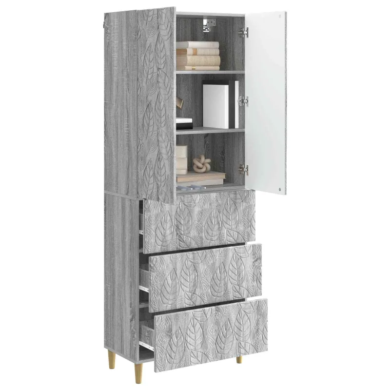 Spintelė 2 pcs Pilka Sonoma 66 x 34,5 x 90 cm Apdirbta mediena