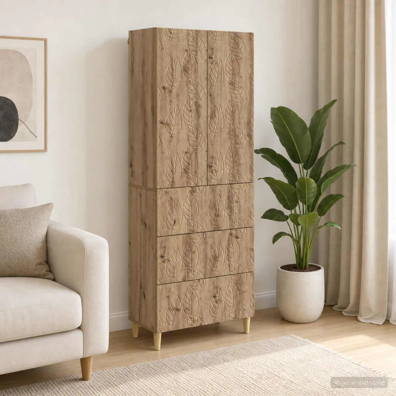 Spintelė 2 pcs Artisano ąžuolo 66 x 34,5 x 90 cm