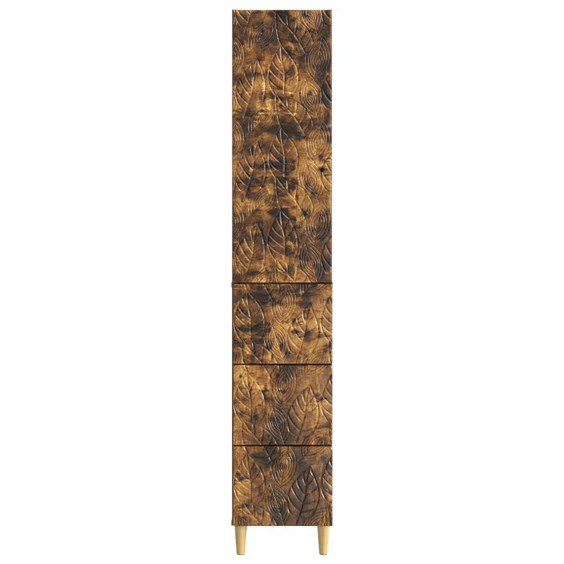 Spintelė 2 pcs Dūminio ąžuolo 33 x 34,5 x 90 cm