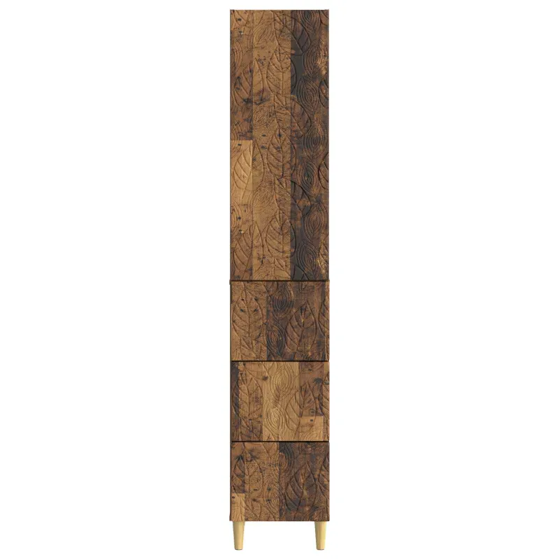 Spintelė 2 pcs Sendintos medienos 33 x 34,5 x 90 cm