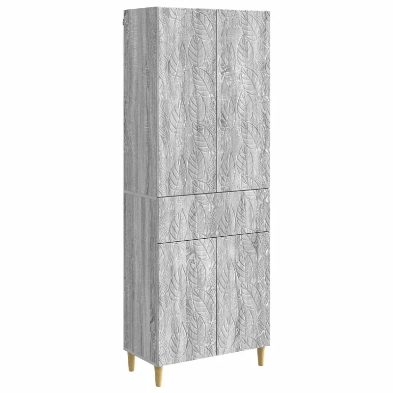 Spintelė 2 pcs Pilka Sonoma Apdirbta mediena