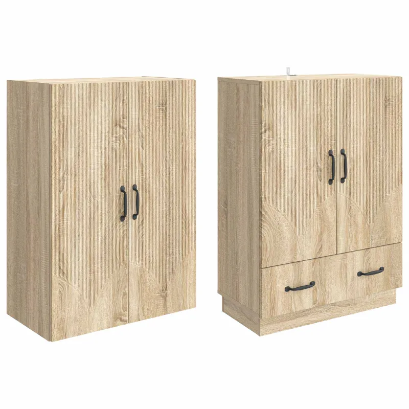 Spintelė 2 pcs Sonoma ąžuolas Apdirbta mediena