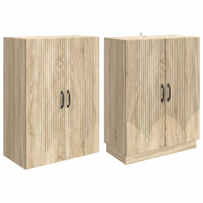 Spintelė 2 pcs Sonoma ąžuolas Apdirbta mediena