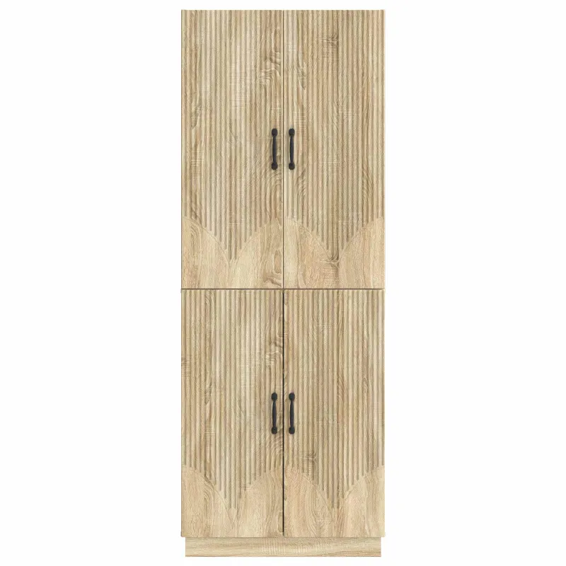 Spintelė 2 pcs Sonoma ąžuolas Apdirbta mediena