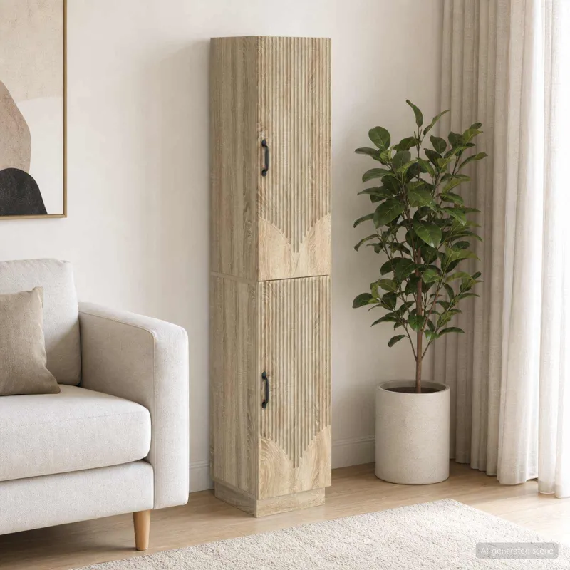 Spintelė 2 pcs Sonoma ąžuolas Apdirbta mediena