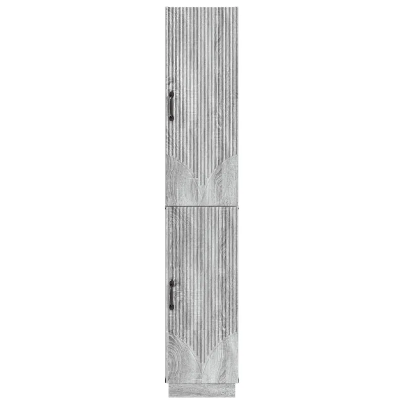 Spintelė 2 pcs Pilka Sonoma Apdirbta mediena