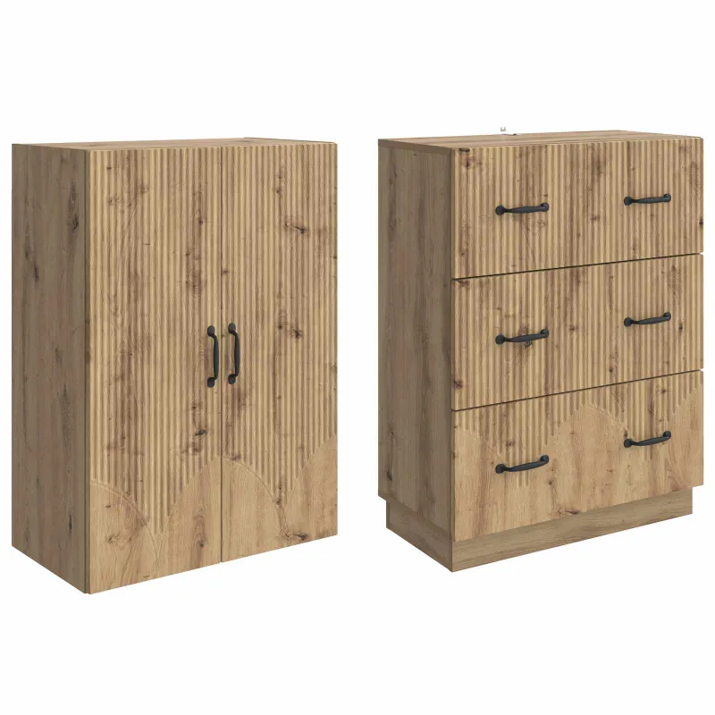 Spintelė 2 pcs Artisano ąžuolo 66 x 34,5 x 87 cm
