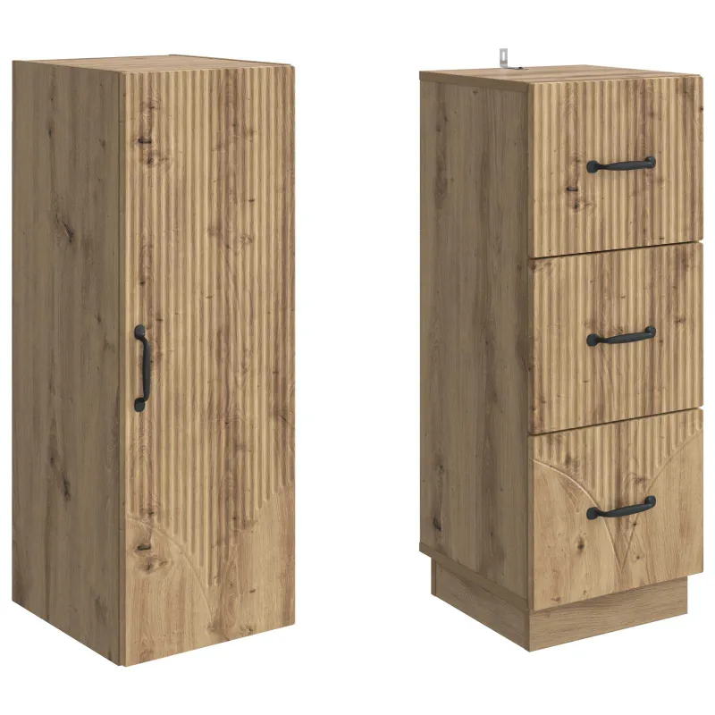 Spintelė 2 pcs Artisano ąžuolo 33 x 34,5 x 87 cm