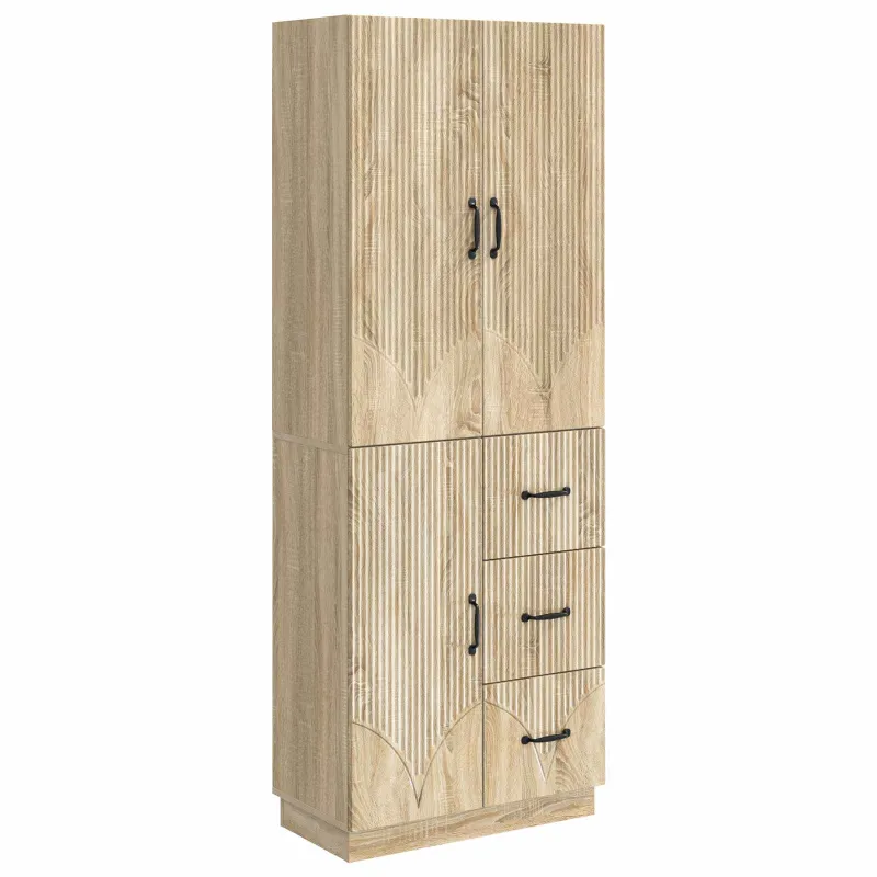 Spintelė 2 pcs Sonoma ąžuolas Apdirbta mediena