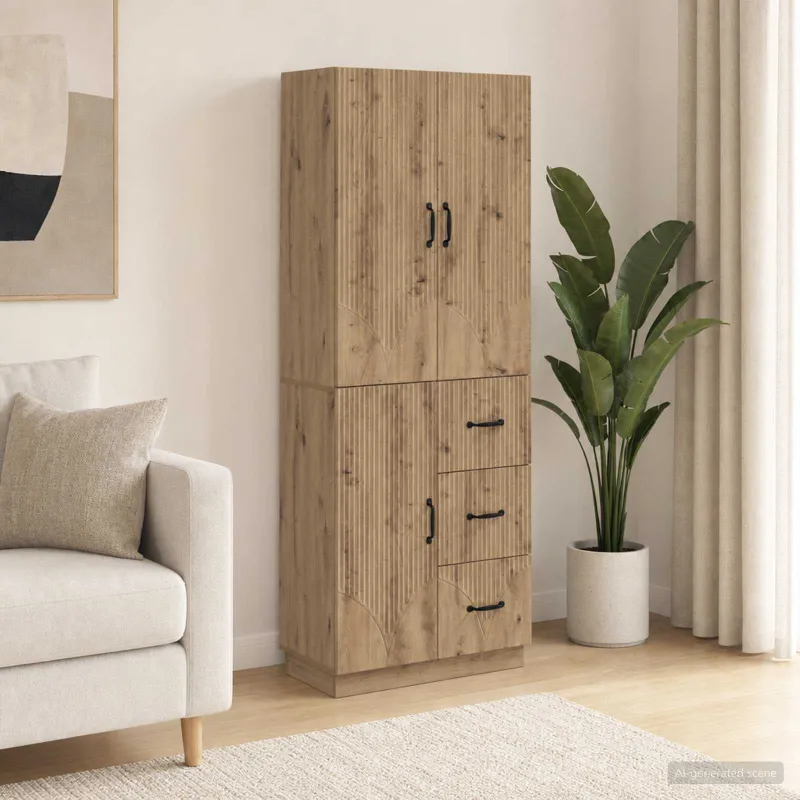 Spintelė 2 pcs Artisano ąžuolo Apdirbta mediena