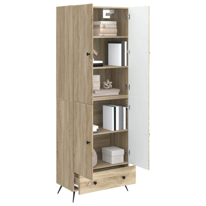 Spintelė 2 pcs Sonoma ąžuolas Apdirbta mediena