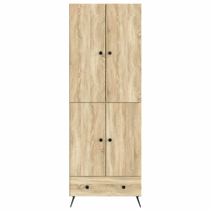 Spintelė 2 pcs Sonoma ąžuolas Apdirbta mediena