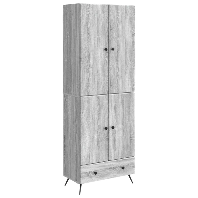 Spintelė 2 pcs Pilka Sonoma Apdirbta mediena