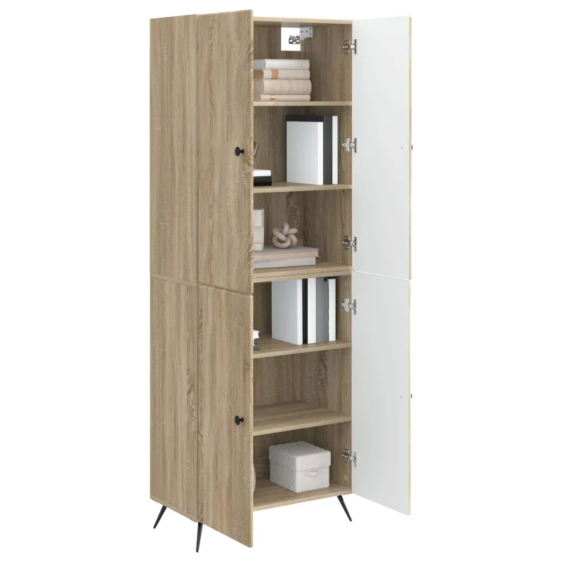 Spintelė 2 pcs Sonoma ąžuolas Apdirbta mediena