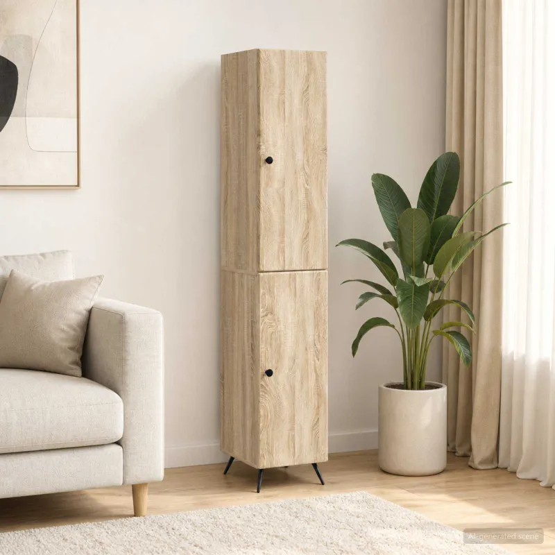 Spintelė 2 pcs Sonoma ąžuolas Apdirbta mediena