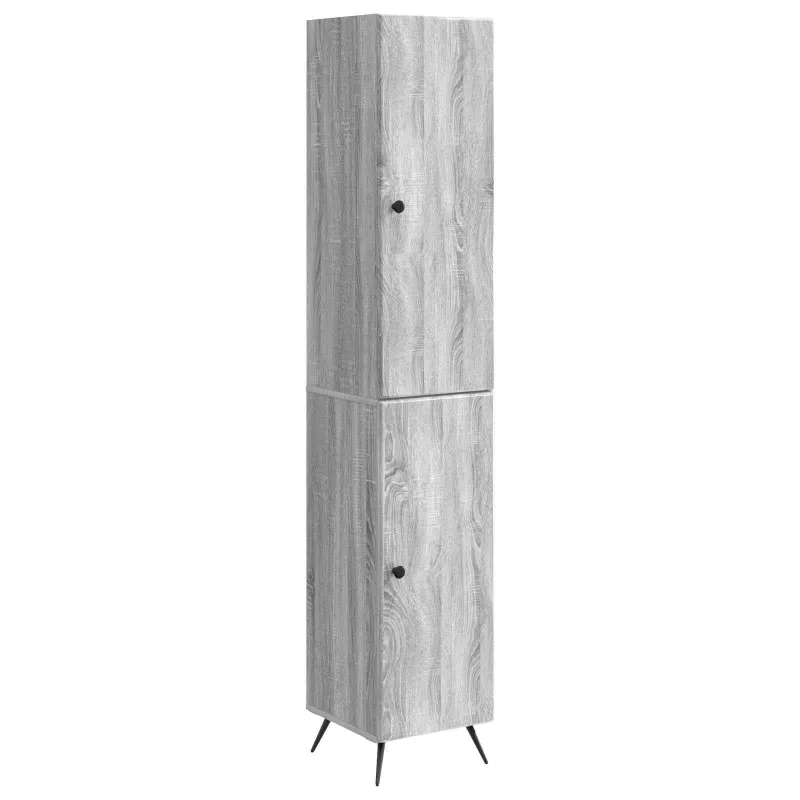 Spintelė 2 pcs Pilka Sonoma Apdirbta mediena